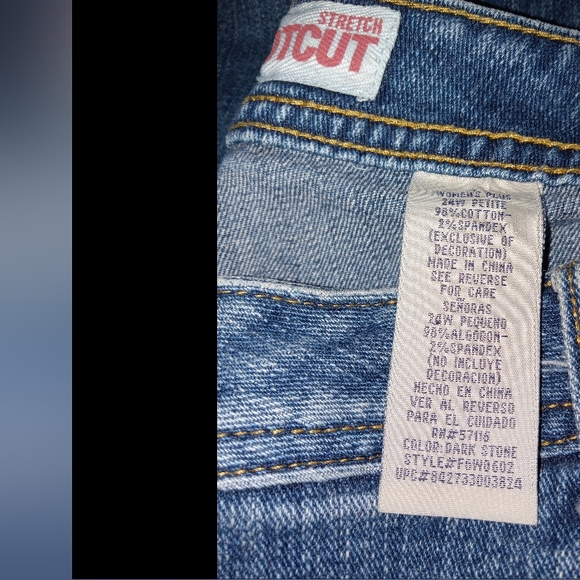 Faded Glory- Below the Waist-Stretch Bootcut 24W Petite - Picture 11 of 16